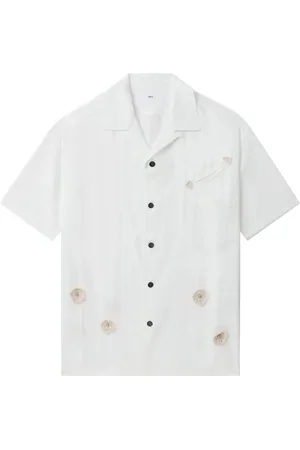 TOGA PULLA Floral-appliqué shirt