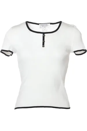 CHANEL 1995 fine-ribbed T-shirt