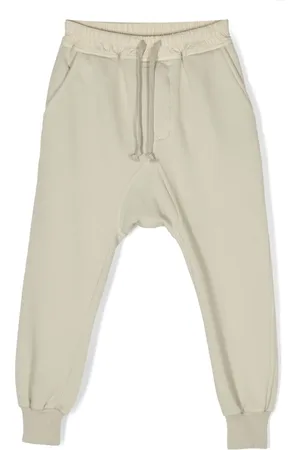 Rick Owens Drawstring-waist cotton track pants
