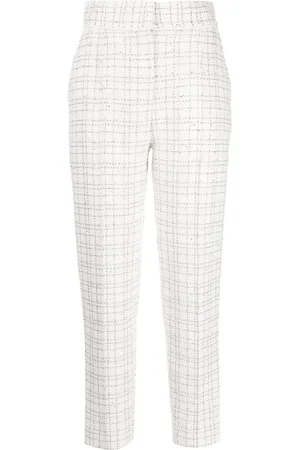 Elie saab Sequinned tweed trousers