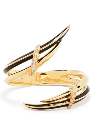 SHAUN LEANE Sabre Deco Statement diamond bracelet
