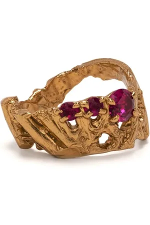 Lee Plated Hati ruby ring