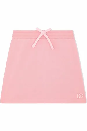 Dolce & Gabbana Embroidered logo drawstring-waist skirt