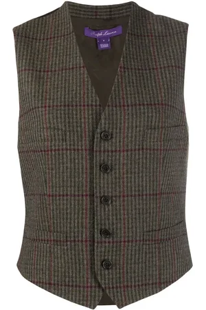 Ralph Lauren Jaiden check-pattern waistcoat