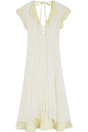 Jil Sander Ruffled midi dress