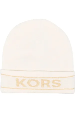 Michael Kors Intarsia-knit logo beanie
