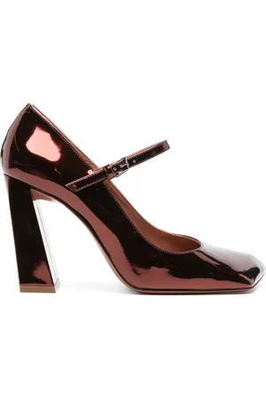 Amina Muaddi Charlotte Mary Jane 95mm pumps