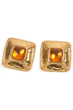 Saint Laurent 1990s clip-on earrings