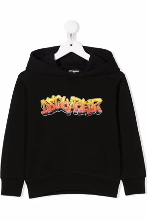 Dsquared2 Graffiti-print cotton hoodie