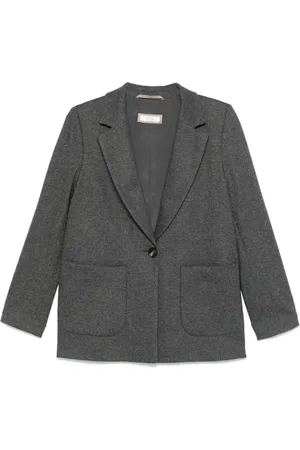 PESERICO SIGN Mélange-effect blazer