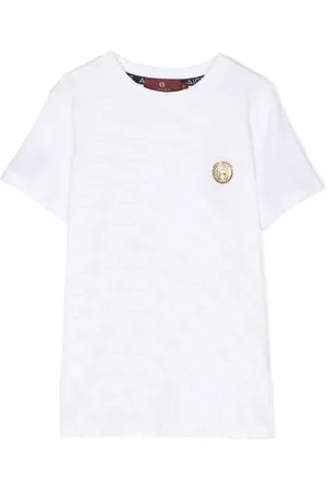 Aigner Rubberised-logo monogram-print cotton T-shirt
