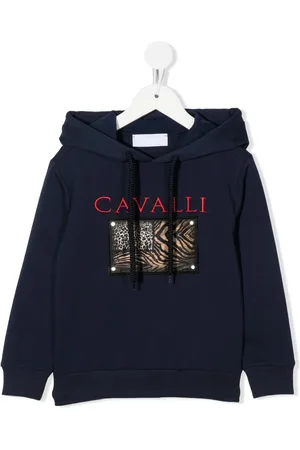 Roberto Cavalli Animal-print patch hoodie