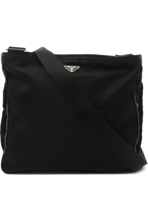 Prada 2000s triangle-logo shoulder bag