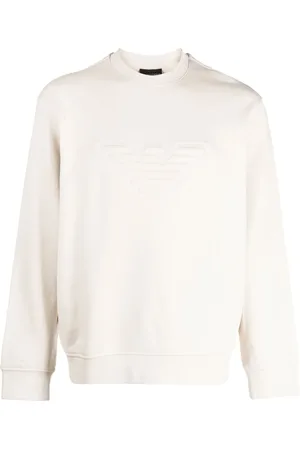 Emporio Armani Logo-embossed cotton sweatshirt