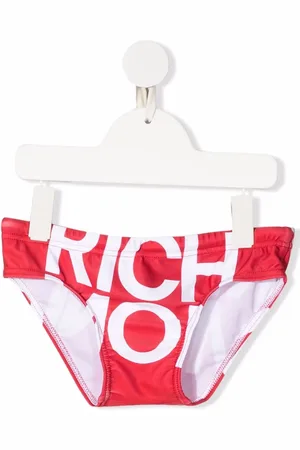 John Richmond Logo-print swimming briefs