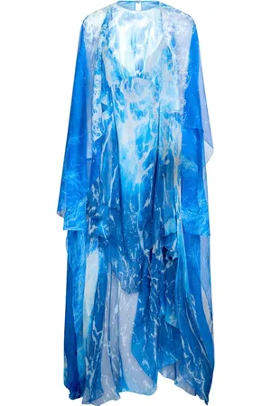 Roberto Cavalli Abstract-print maxi dress