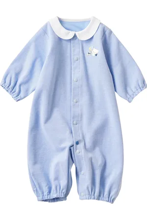 Familiar Embroidered-motif cotton romper