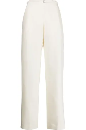 Gia Studios Wide-leg wool-silk trousers