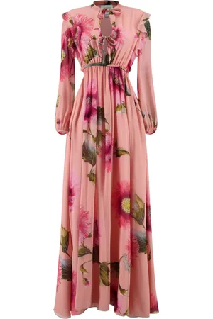 Giambattista Valli Botanic Blow Up-print silk georgette gown