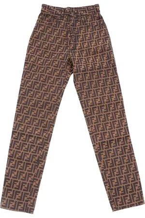 Fendi Zucca straight-leg trousers