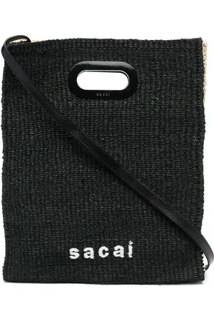 SACAI Embroidered-logo tote bag