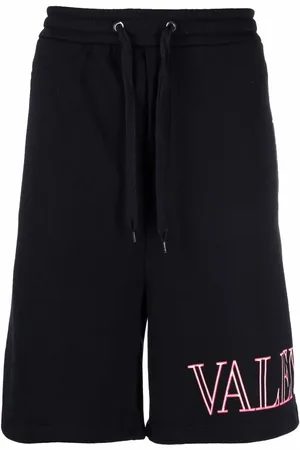 VALENTINO GARAVANI Logo printed drop-crotch shorts