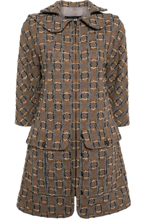 CHANEL Single-breasted tweed coat