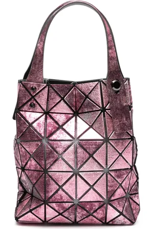 Issey Miyake Platinum Nebula metallic tote bag