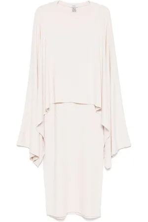GOEN.J Ribbed cape dress