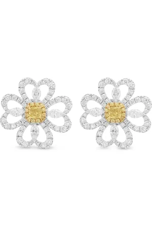 HYT Jewelry 18kt white and yellow gold stud earrings