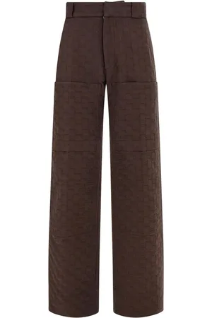 Salvatore Ferragamo Monogram-print cotton trousers