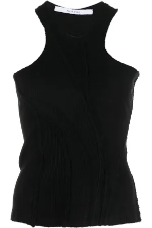 Talia Byre Rib-knit halterneck tank top
