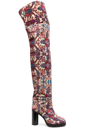 Isabel Marant Lurna patterned-jacquard boots