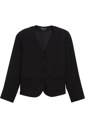 AGNÈS B. Collarless button-up jacket