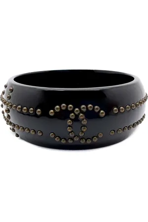 CHANEL 2007s studded-CC bangle bracelet