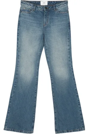 Ami Logo-patch flared jeans