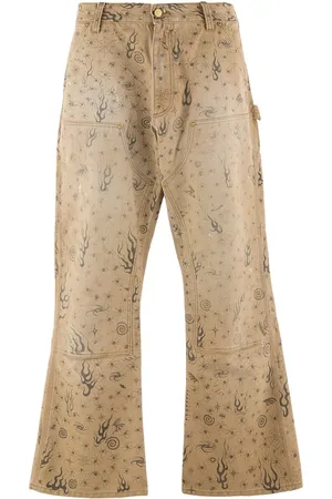 SAINT MXXXXXX Graphic-print trousers
