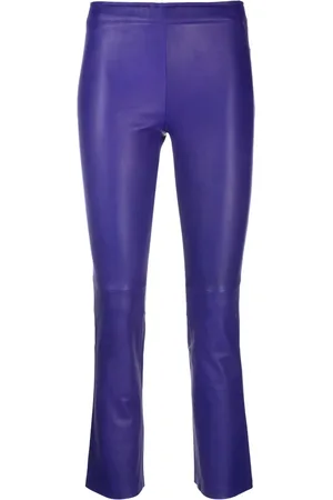 Stouls Cropped leather trousers