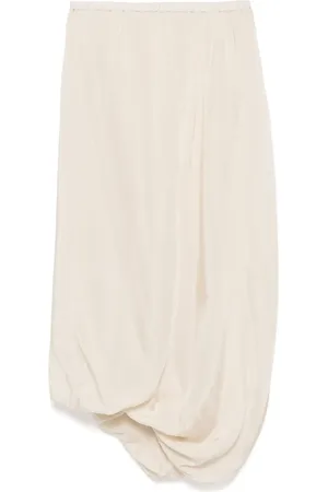Lauren Manoogian Midi gathered-detail skirt
