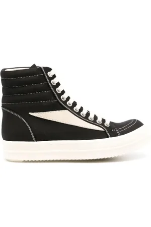 Rick Owens High Vintage cotton sneakers