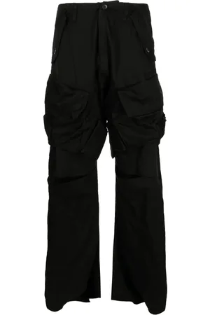 JULIUS Panelled ruched cargo trousers