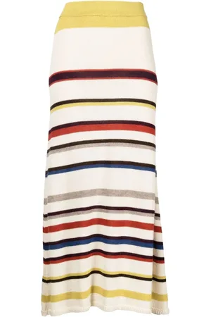 Silvia Tcherassi Striped knit midi skirt
