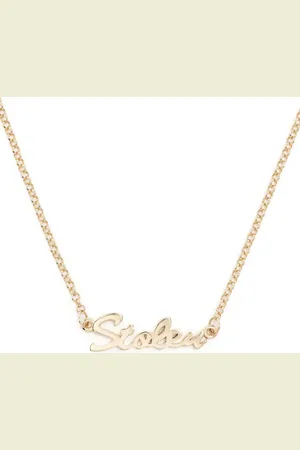 Stolen Girlfriends Club Stolen Script pendant necklace