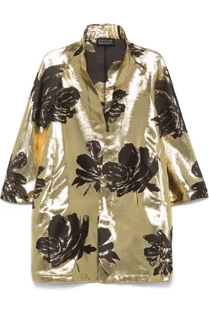 GIANLUCA CAPANNOLO Lam??-effect coat