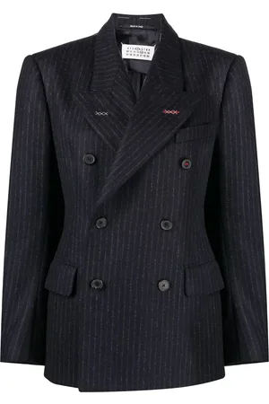 Maison Margiela Pinstripe double-breasted wool blazer
