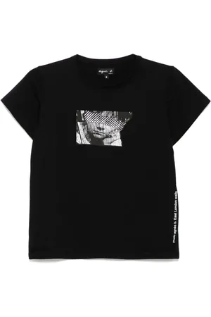 AGNÈS B. Screen-printed brando T-shirt