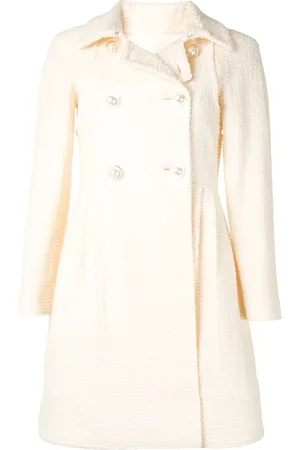 CHANEL 1990s double-breasted bouclé coat