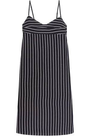 HANDRED Stripes silk midi dress