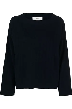 PRINGLE OF SCOTLAND Wide-neck ribbed-knit jumper