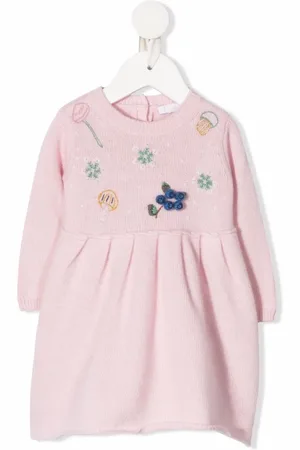 Il gufo Knitted long-sleeve dress